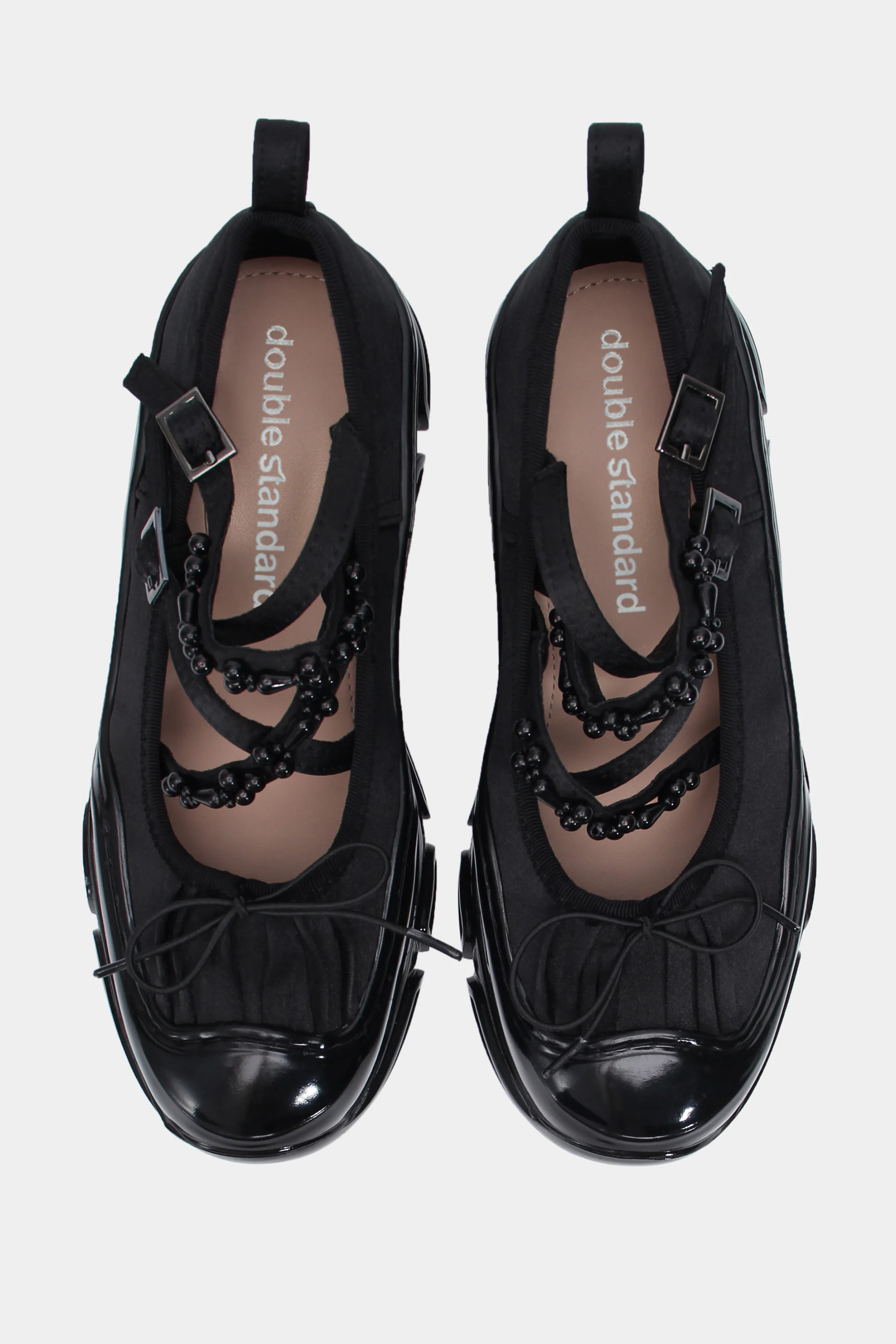 Ballet Sneakers - Black with Pearls - Image 5