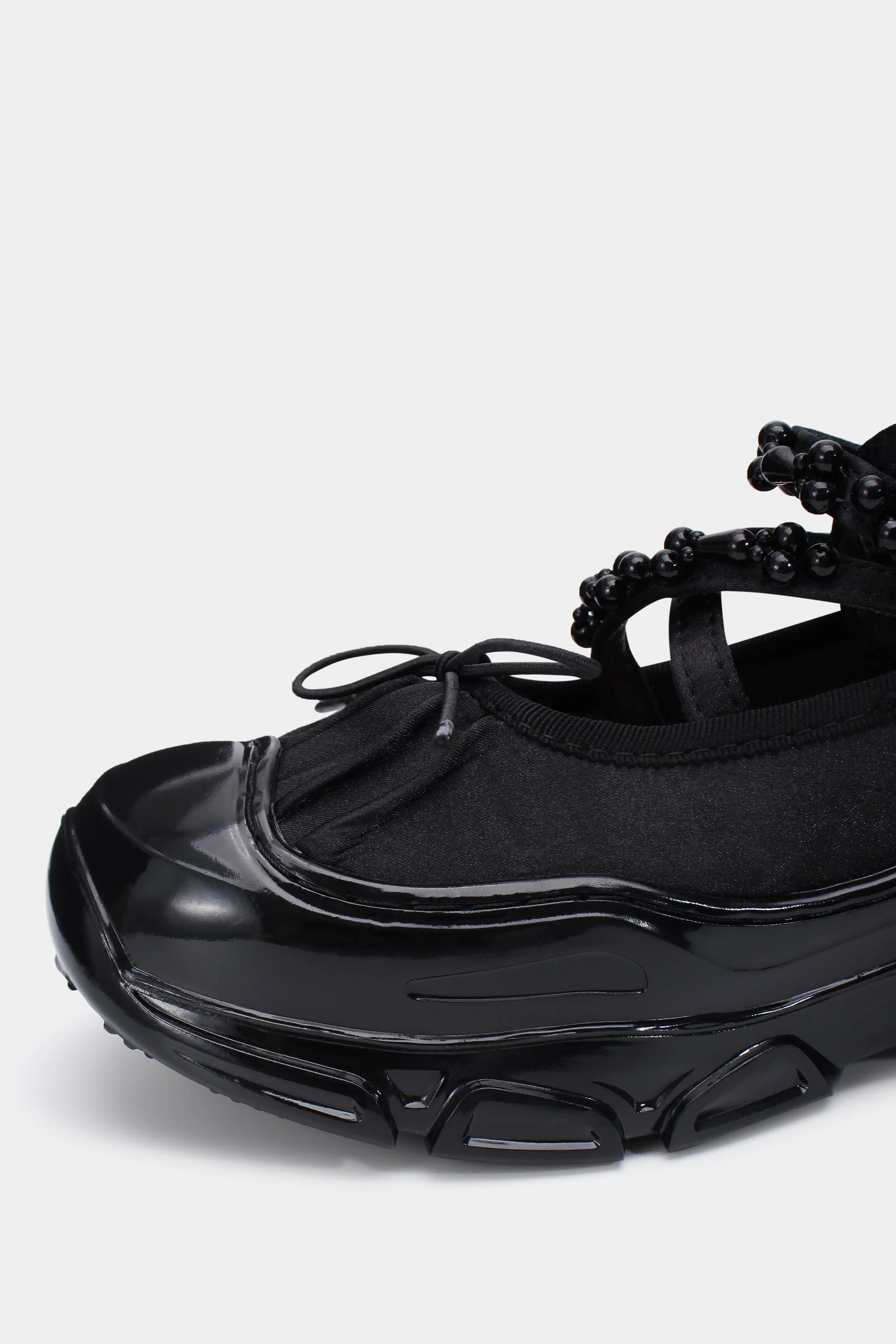 Ballet Sneakers - Black with Pearls - Image 6