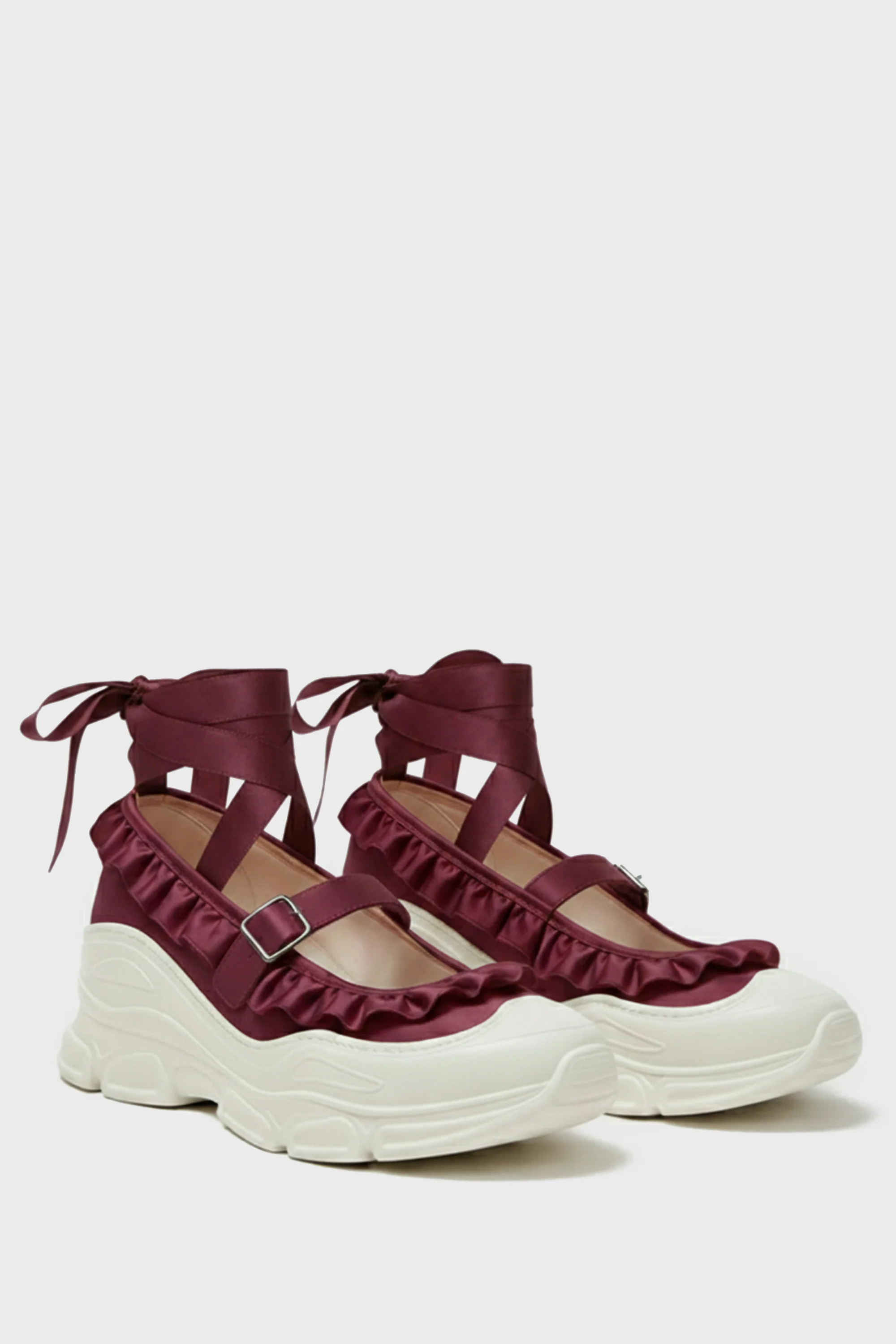 Marie Jane Ballet Sneakers - Cranberry - Image 3