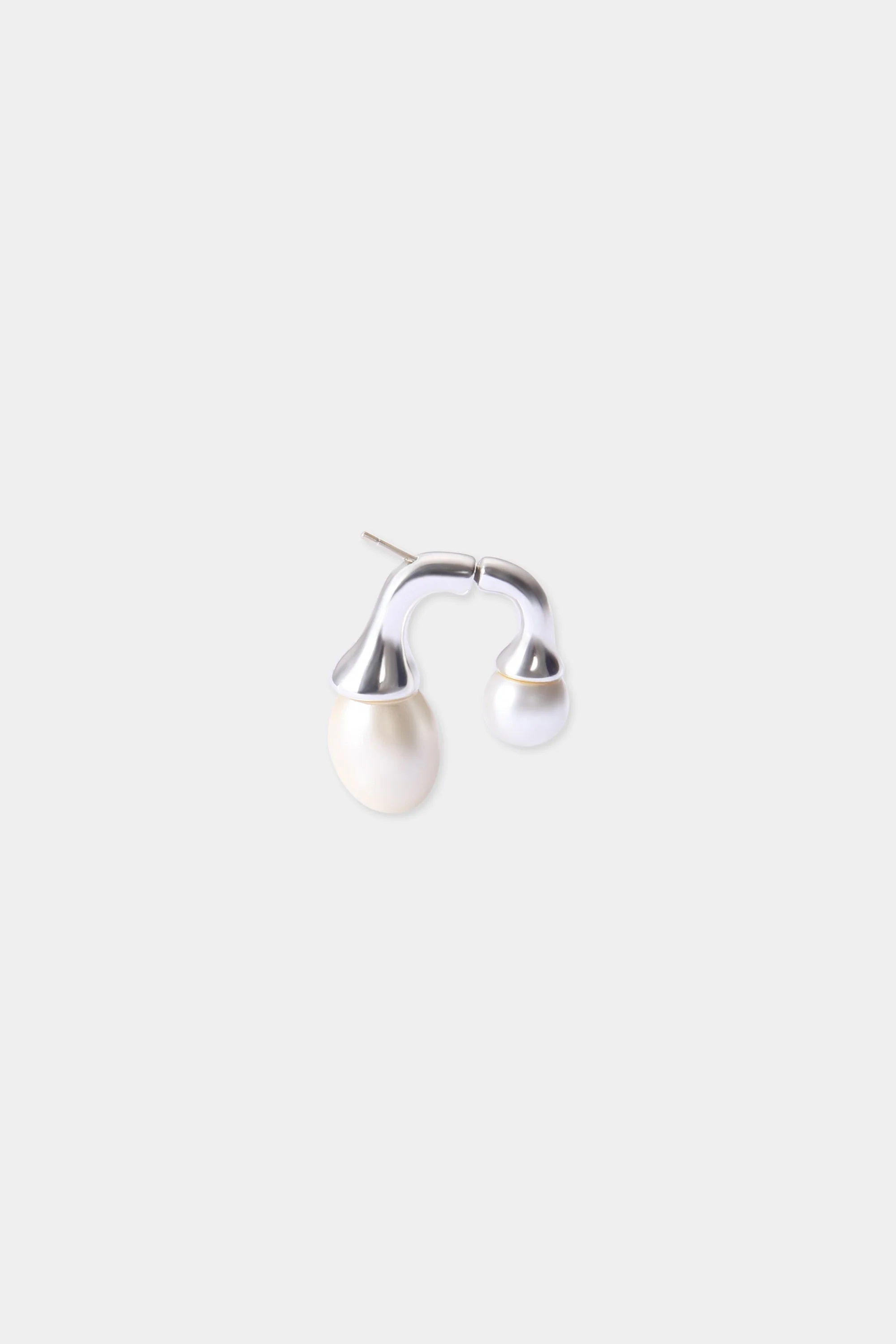 Pearl Drip Earrings - Silver - Image 3