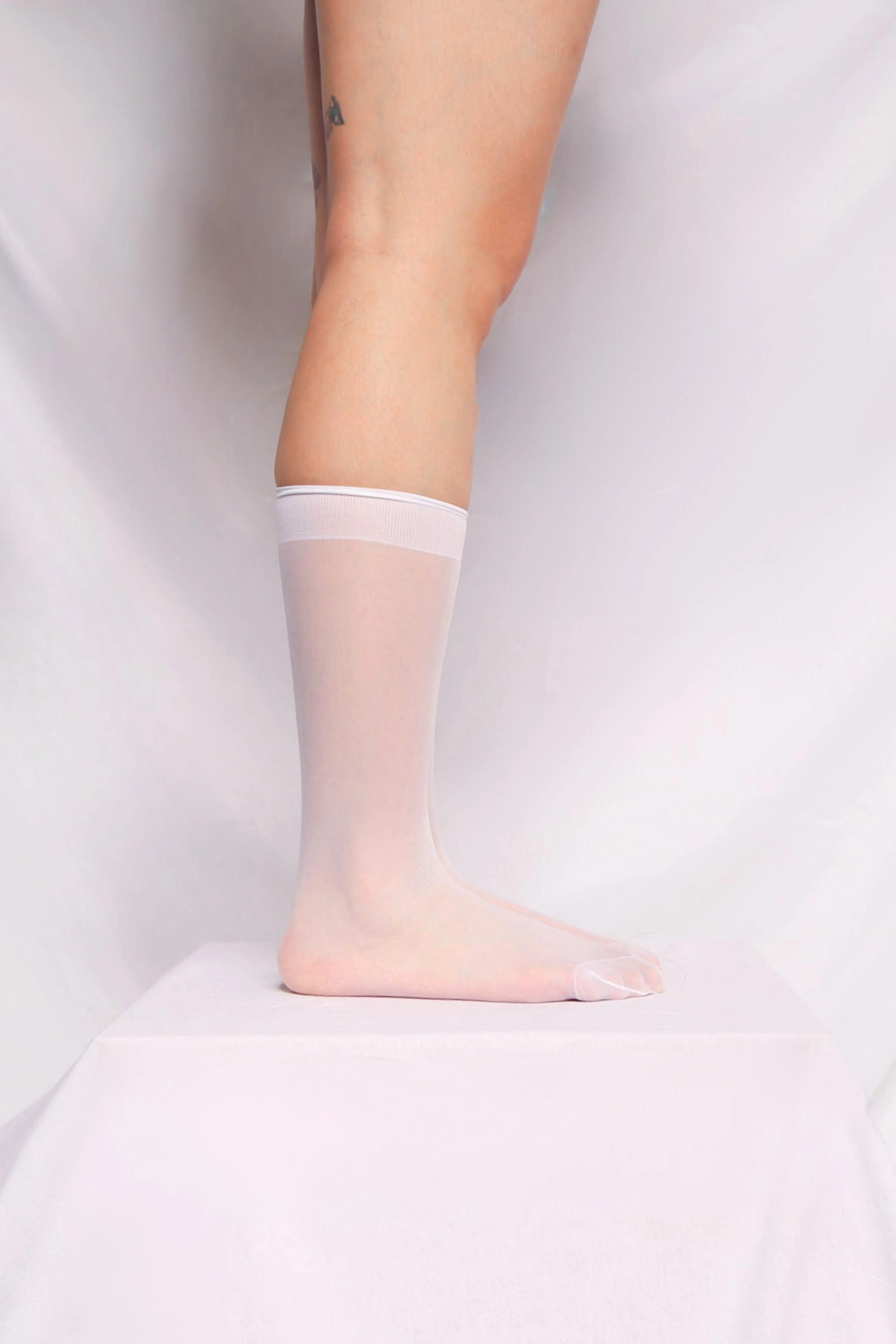 Skinny Socks - White - Image 4