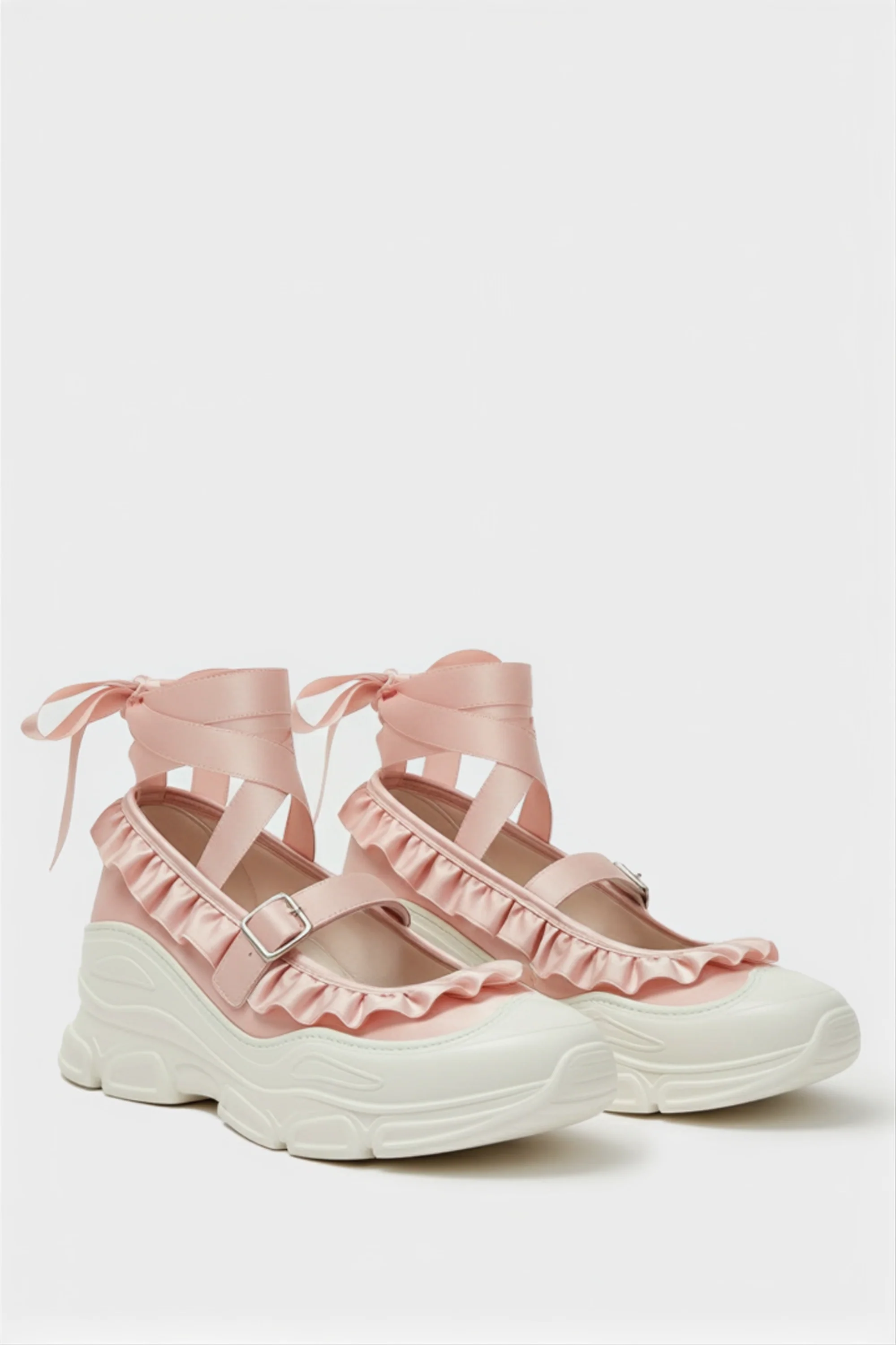 Marie Jane Ballet Sneakers - Pink - Image 3